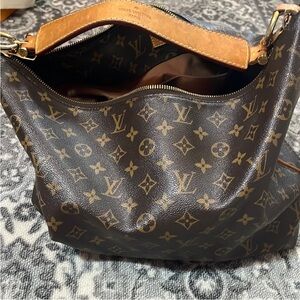 Louis Vuitton Brown Monogram Hobo Bag